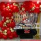 Red and Gold Balloons Garland Kit, 120PCS Red Metallic Gold Balloons Arch Kit with Gold Confetti Balloons for Valentine's Day Wedding Birthday Engagements Anniversary Party Decorations